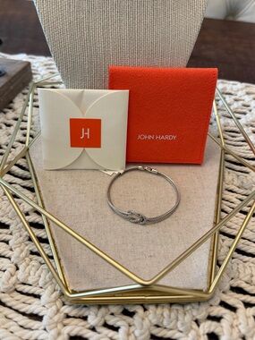 John Hardy Love Knot Sterling Silver Chain Bracelet - Medium - New with Tags